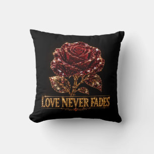 Ruby Crystal Rose – Love Never Fades Cushion