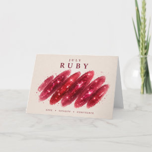 Ruby Crystal Swipe Card