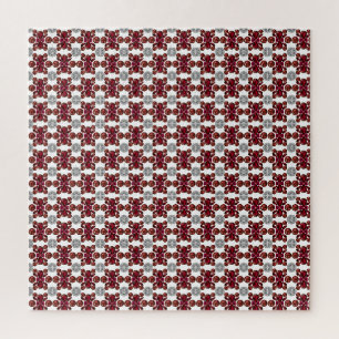 Ruby & Diamond Gemstone Art Red Jigsaw Puzzle