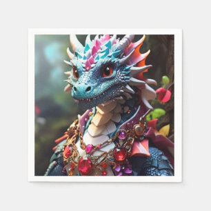 Ruby Dragon Napkin