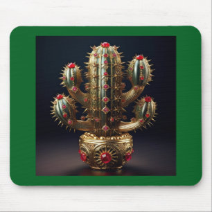 Ruby Encrusted Saguaro  Mouse Mat