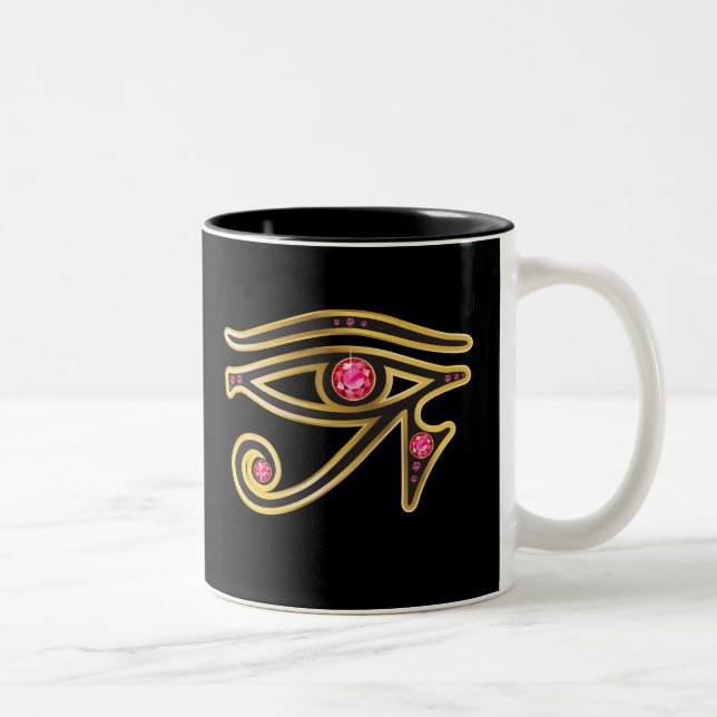 Ruby Eye of Ra in Gold Mug (Right)