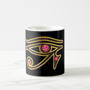 Ruby Eye of Ra in Gold Mug