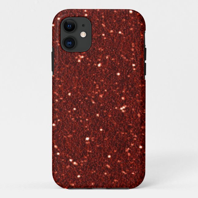 Ruby Faux Glitter Case-Mate iPhone 5 Case (Back)