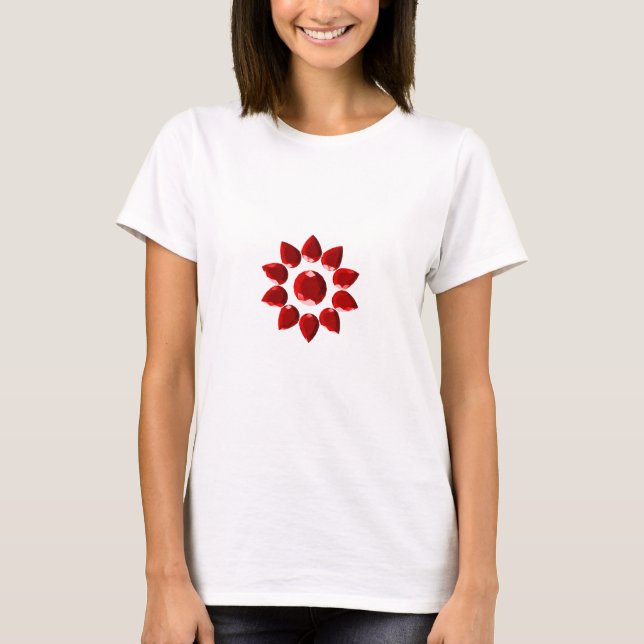 Ruby flower T-Shirt (Front)