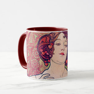 Ruby (Four Jewels), Alphonse Mucha Mug
