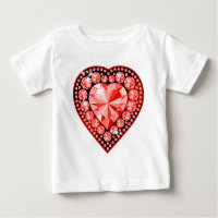 Ruby Gemstone Heart