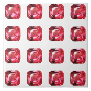 Ruby Gemstone Pink Tile