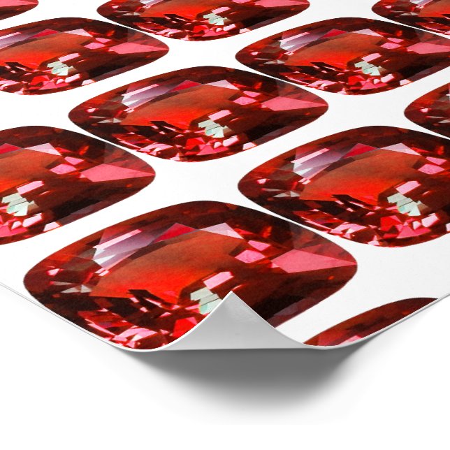 Ruby Gemstone Red Poster (Corner)