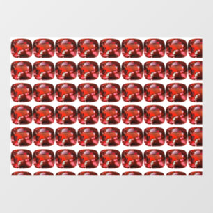 Ruby Gemstone Red Window Cling