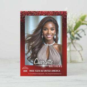 Ruby Glimmer Pageant Promo Card   QR Code