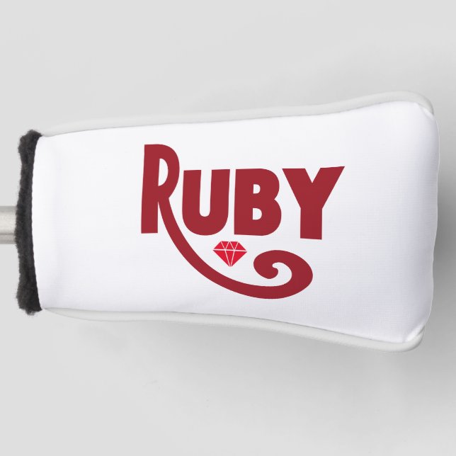 Ruby Golf Head Cover (Front)