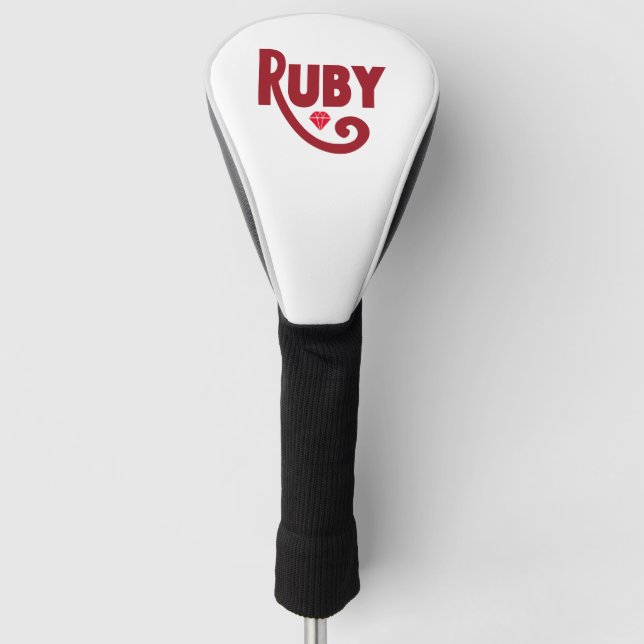 Ruby Golf Head Cover (Front)