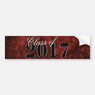 Ruby Grad   Red Garnet Crimson Scarlet Party Theme Bumper Sticker
