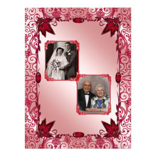 Ruby Happy 40th Wedding Anniversary Photo Print