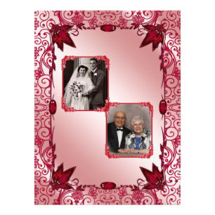 Ruby Happy 40th Wedding Anniversary Photo Print