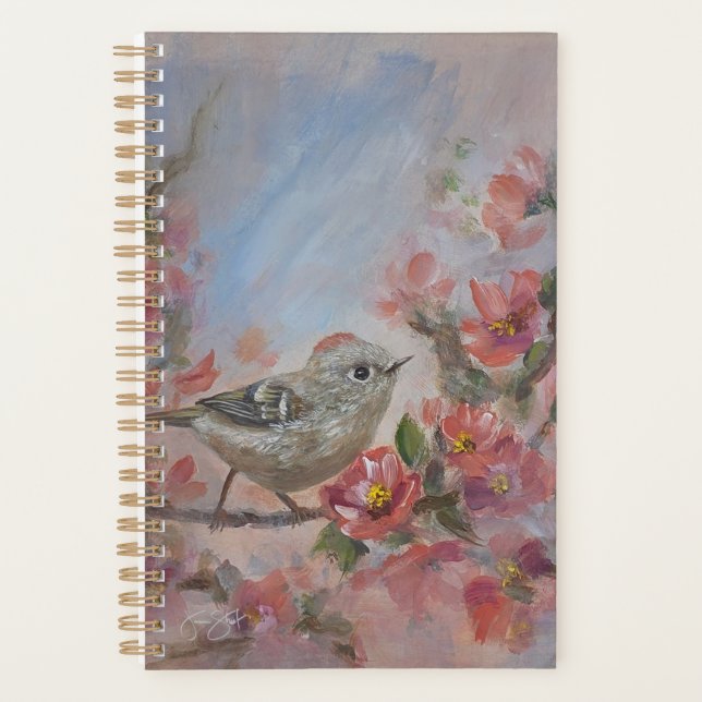 Ruby Kinglet Bird Planner (Front)