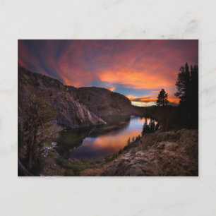 Ruby Lake Sunset - John Muir Trail - Sierra Nevada Postcard