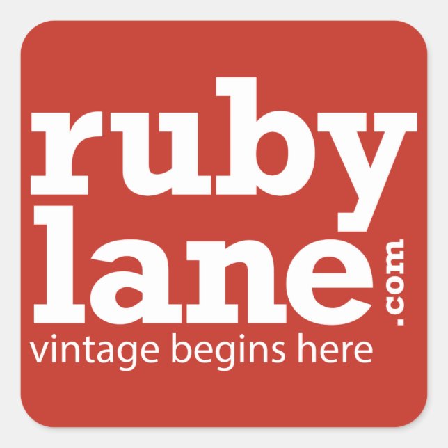 Ruby Lane Colour Block Sticker (Front)