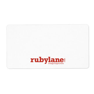 Ruby Lane Large Shipping Labels w/ Logo