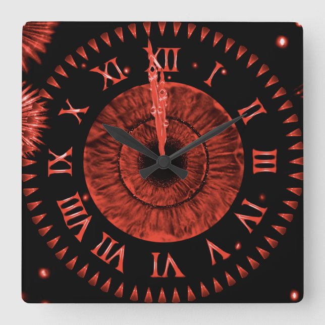Ruby Midnight Clock (Front)