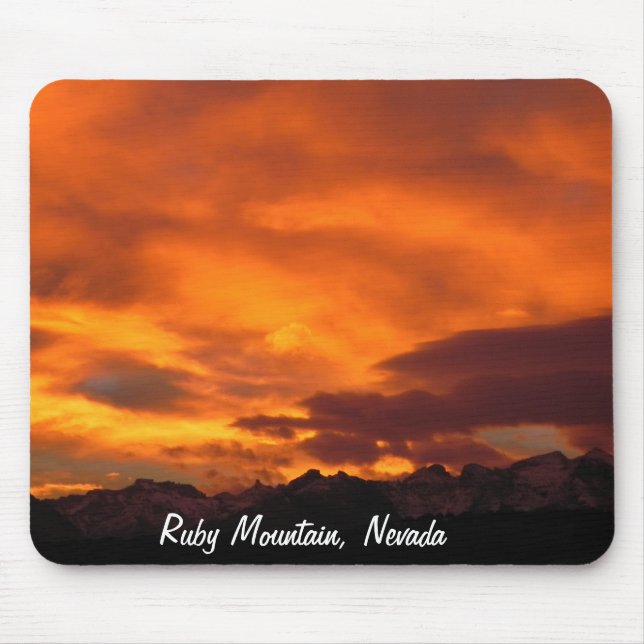 Ruby Mountains, Nevada Mouse Mat (Front)