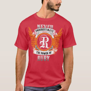 Ruby Name Shirt Never Underestimate The Power Of R