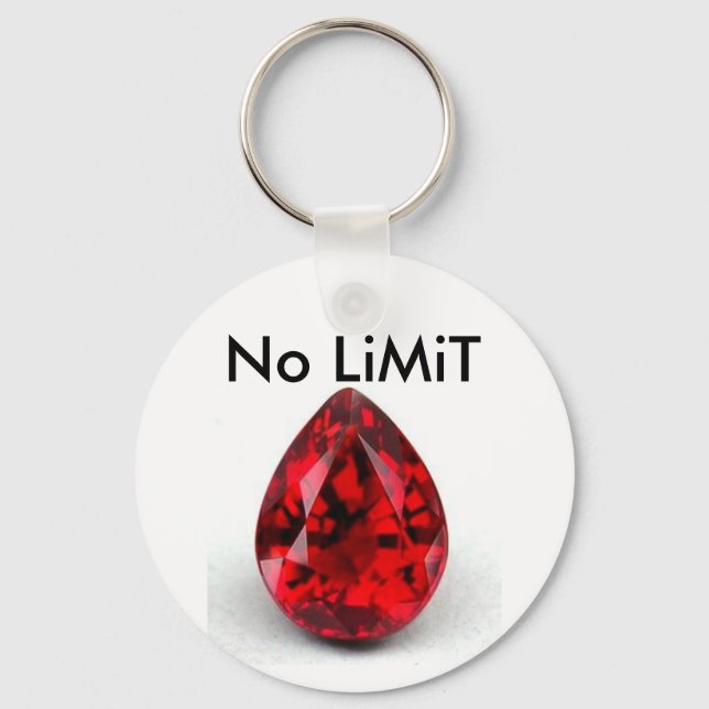 ruby, No LiMiT Key Ring (Front)