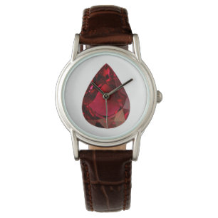 Ruby Pear shape Red Watch