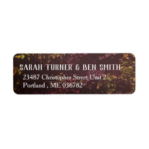 Ruby Plant Wall Address Label