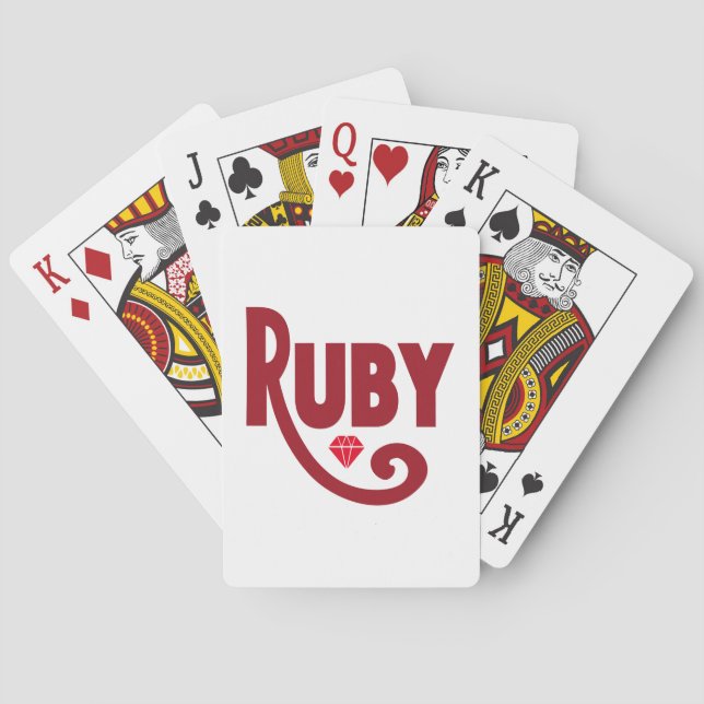 Ruby Playing Cards (Back)