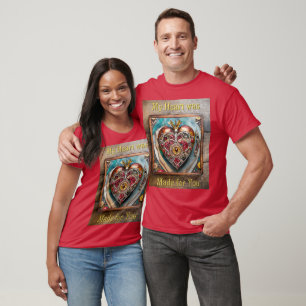 Ruby Pomegranate Heart Steampunk Series T-Shirt