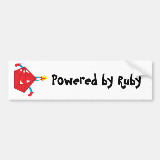 Ruby power bumper sticker
