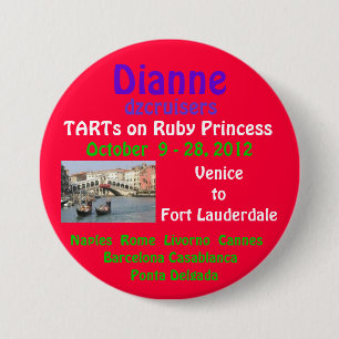 ruby princess 2012 TA Fall 7.5 Cm Round Badge