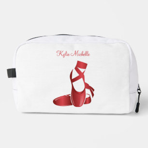 Ruby Red Ballet Slippers w Name Dance Dopp Kit