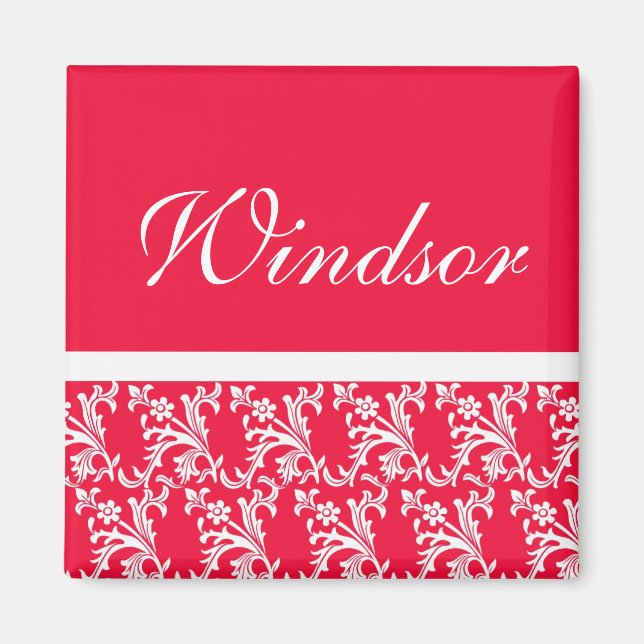 Ruby Red Custom Wedding Magnets (Front)