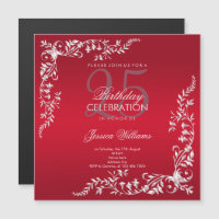 Ruby Red Decoration 25th Birthday
