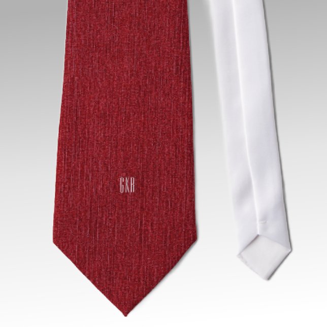 Ruby Red Denim, Classic Monogram One-Sided necktie (Creator Uploaded)