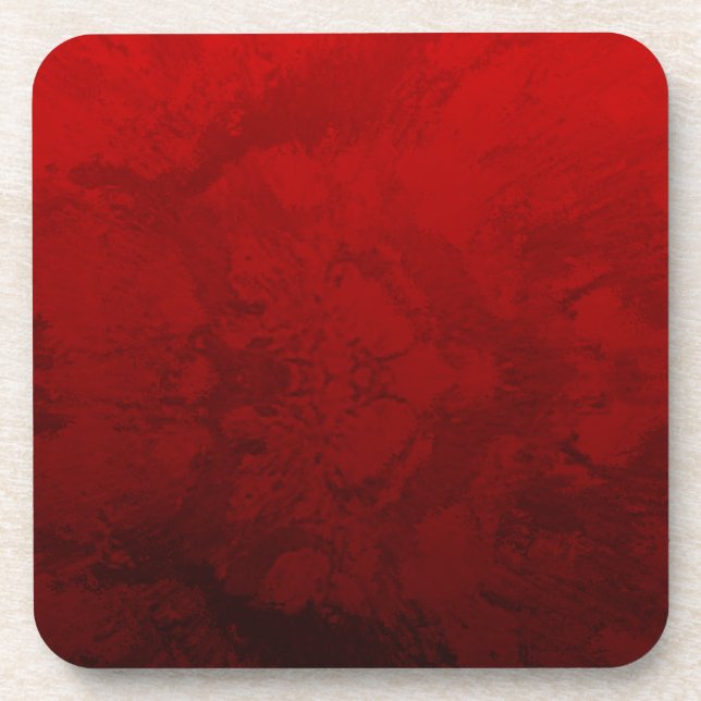 Ruby Red Design Coaster (Front)