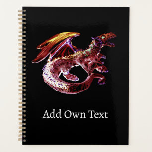Ruby Red Dragon Fantasy Art Planner Mythical Art
