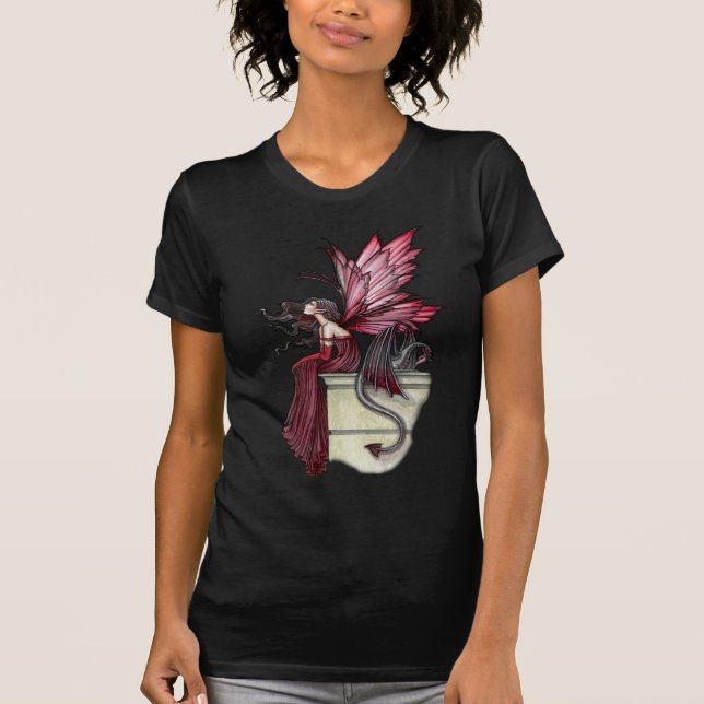 Ruby Red Fairy and Dragon T-Shirt (Front)