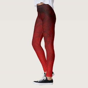 Ruby Red from Black Slimming Holiday Design Leggings
