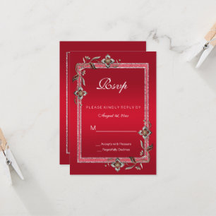 Ruby Red Gems & Glitter Ruby 40TH Wedding