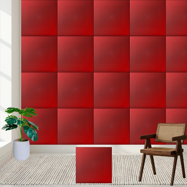 Ruby Red Gradient Ceramic Tile (Ruby Red Gradient Ceramic Tile)