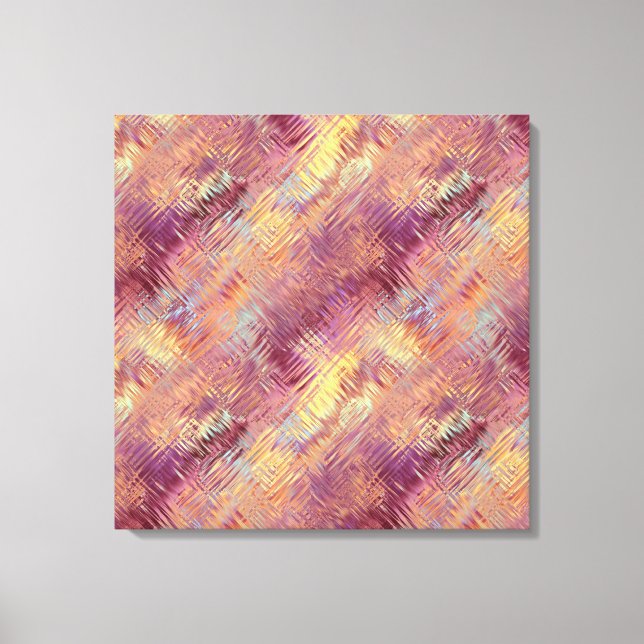 Ruby Red Liquid Pattern Canvas Print (Front)