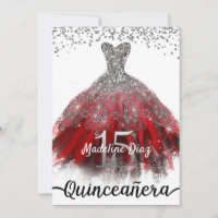 Ruby red cheap quinceanera dresses