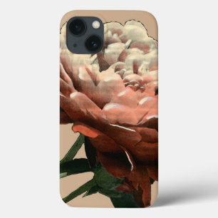 Ruby Red Rose with White Accents iPhone 13 Case