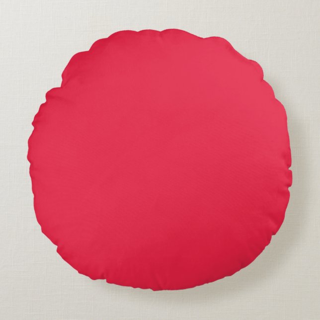Ruby Red Round Cushion (Front)