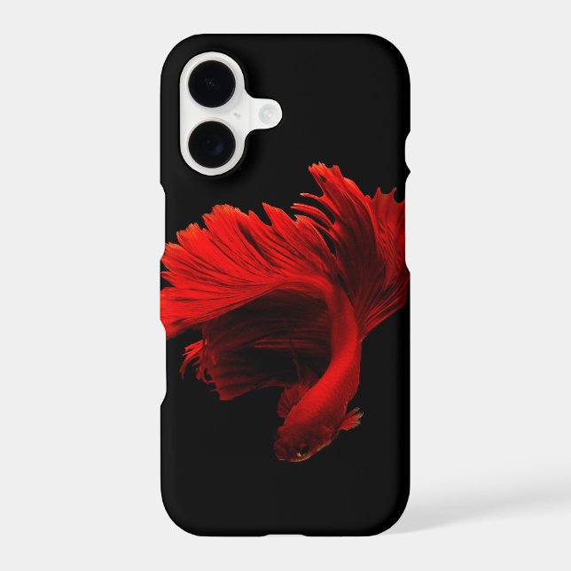 Ruby Red Siamese Fighting Fish (Back)
