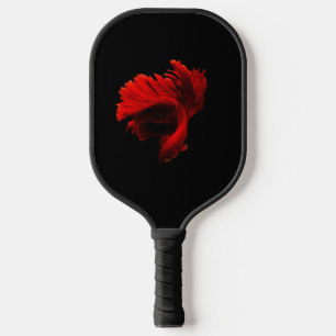 Ruby Red Siamese Fighting Fish Pickleball Paddle
